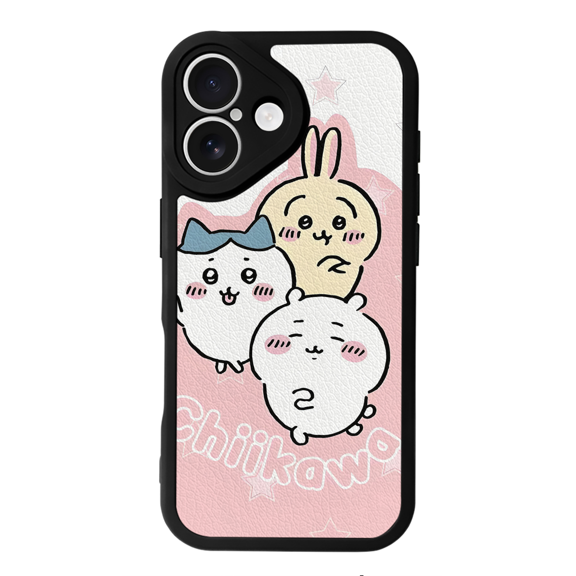 （画像用） ちいかわ Chii-kawa 【iPhone 16シリーズ対応】シリコンスマホケース（レザー調） 材質：シリコン